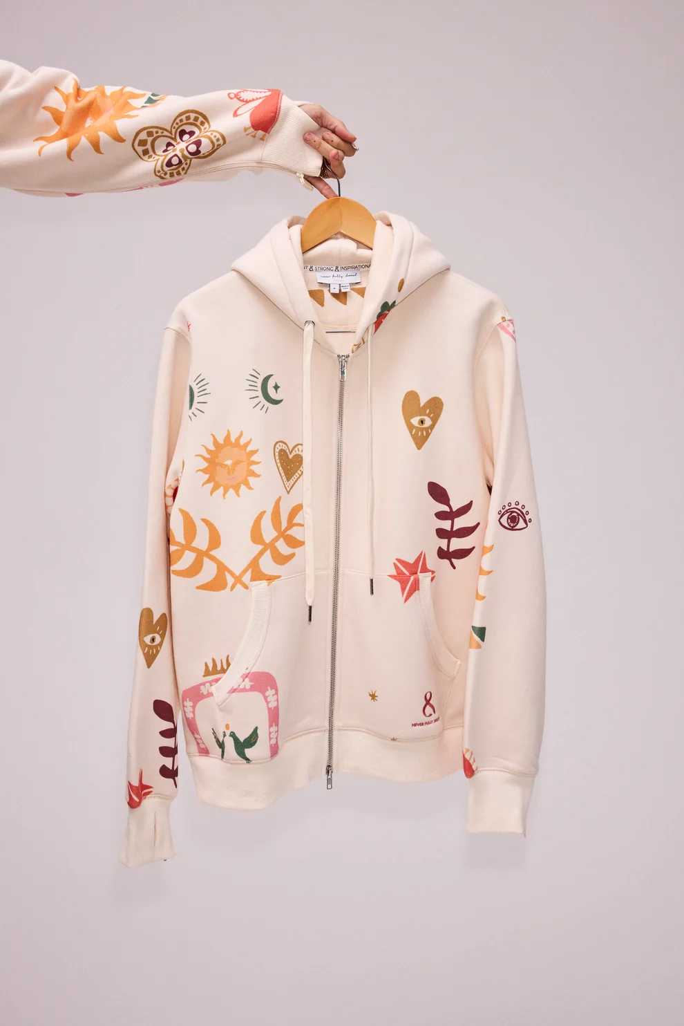 The Cream Sundazed Accessible Hoodie with discreet sleeve zips